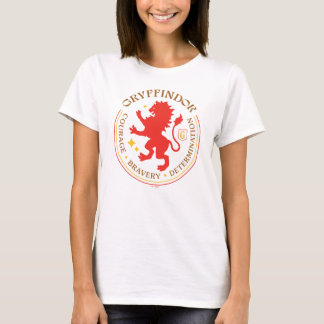GRYFFINDOR™ Röd Lejon Hus Stolt Märke T Shirt