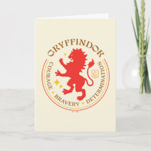 GRYFFINDOR™ Röda Lejonets Hus Stolthetsmärke Kort