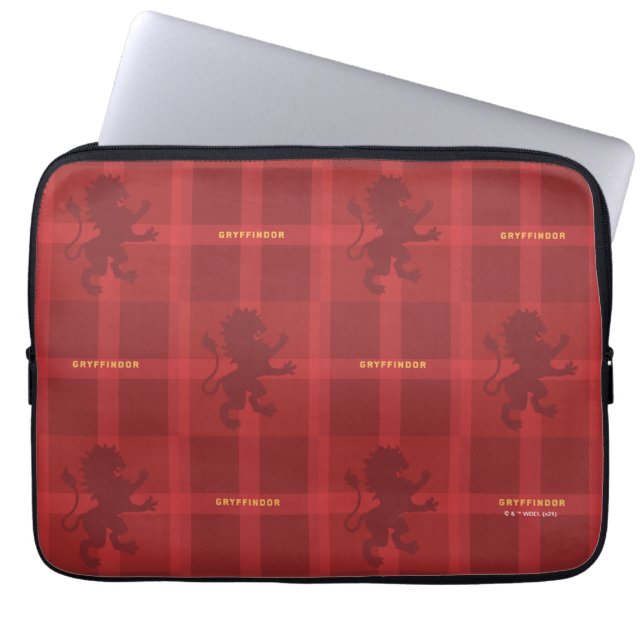 GRYFFINDOR™ Rutmönstrat Mönster Laptop Fodral (Framsidan)