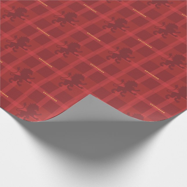 GRYFFINDOR™ Tartan Play Mönster Presentpapper (Hörn)
