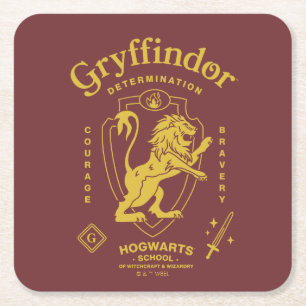 GRYFFINDOR™ Utslutelse Mod Mod Crest Underlägg Papper Kvadrat