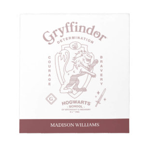 GRYFFINDOR™ Utslutelse Mod Modighet Vapenmärke Anteckningsblock