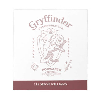 GRYFFINDOR™ Utslutelse Mod Modighet Vapenmärke Anteckningsblock
