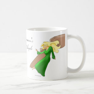 Gryffon och ängel kaffemugg
