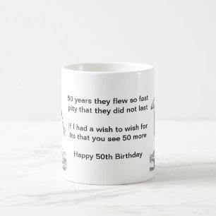 Grym 50th födelsedagmugg kaffemugg