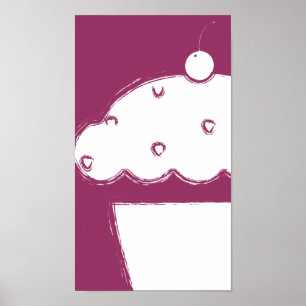 grym körsbärskaka poster
