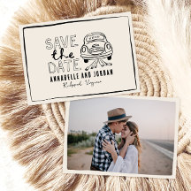 Grym- och svartvisk hand plockade-bil