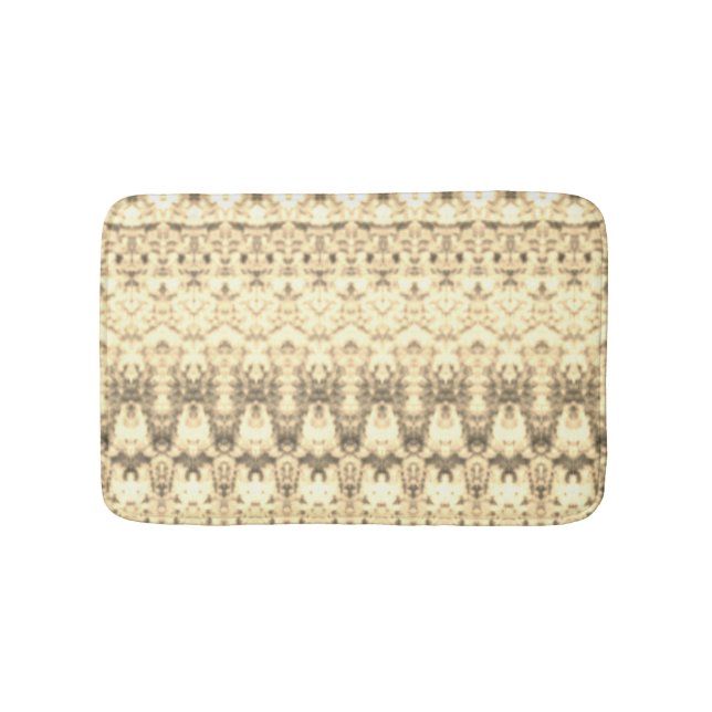 Grym och vitt med brun badrumsmatta (Framsidan)