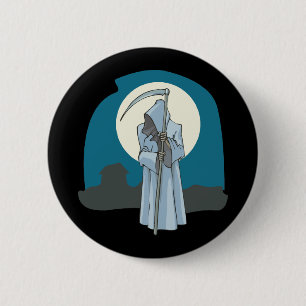 Grym Reaper och måne Knapp