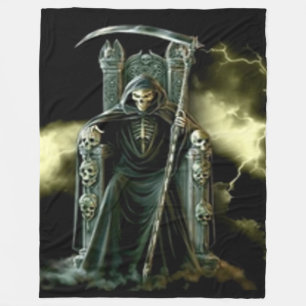 GRYM REAPER på HANS BISKOPSSTOL Fleecefilt