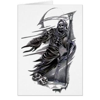 Grym Reaper som tar Souls Hälsningskort