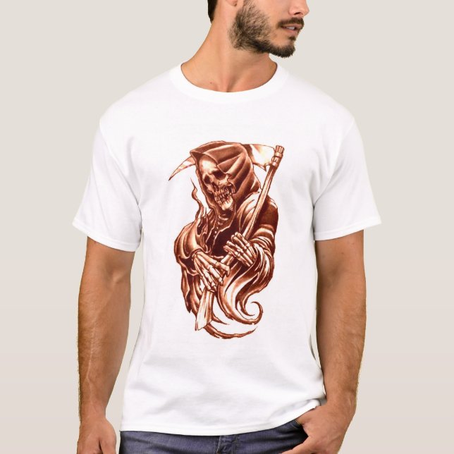 Grym Reaper Tee Shirt (Framsida)