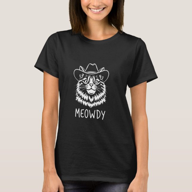 GRYMMA Cowboy Katt T Shirt (Framsida)