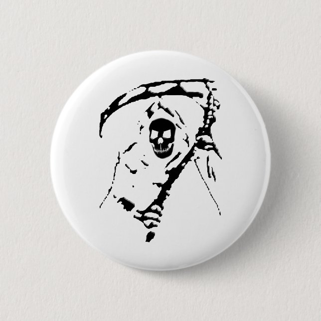 Grymma ReaperT-tröja och gåvor! Knapp (Framsida)