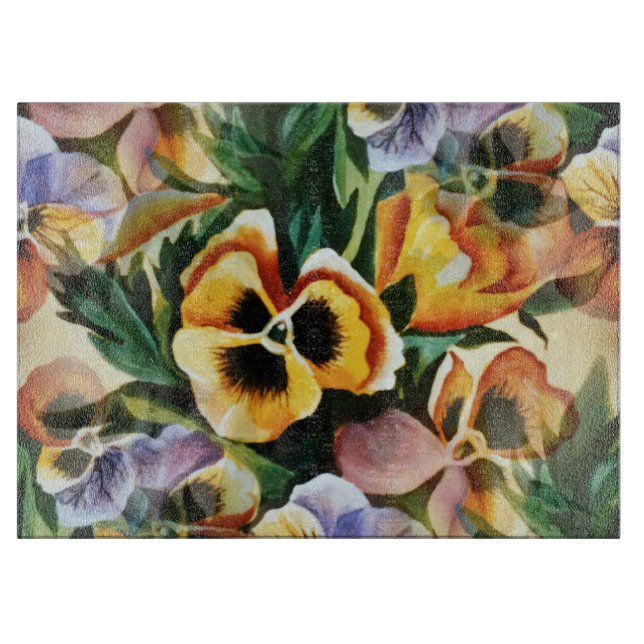 Grymma Snyggt Vintage Mönster Pansies (Framsidan)