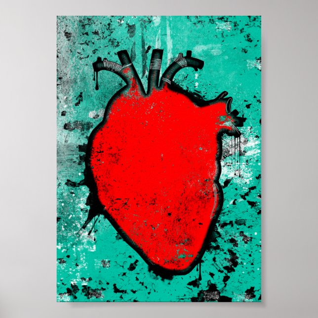 grymt hjärta poster (Framsidan)