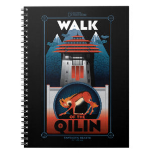 Grymt över Qilin Mountain-grafiken Anteckningsbok
