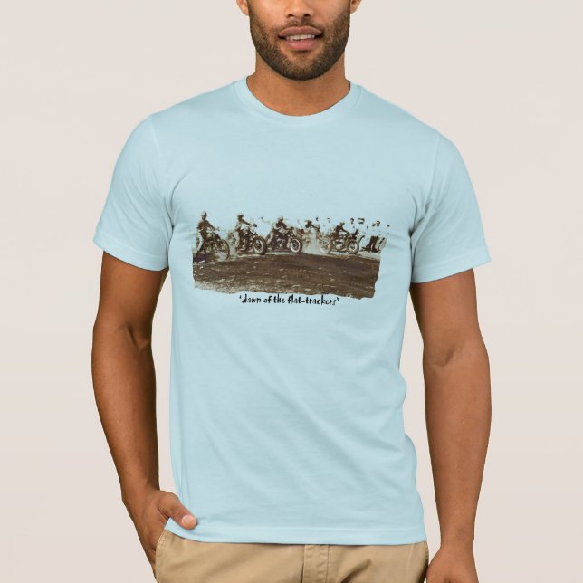 "gryning av lägenhetbogserarna ", t-shirt (Framsida)