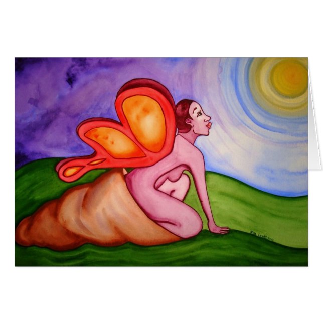 Gryning av Rita Loyd Hälsningskort (Framsidan Horizontal)