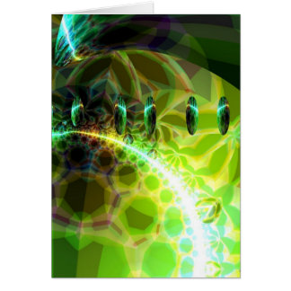 Gryning av Time - limefrukt & guld dyker upp Hälsningskort