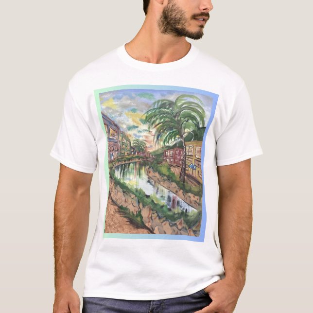 Gryning i karibisk t-shirt  (Framsida)