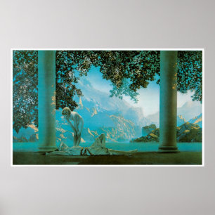 Gryning Maxfield Parrish Poster