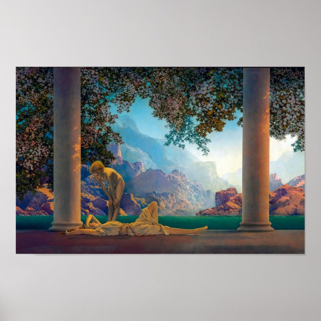 Gryning | Maxfield Parrish | Poster (Framsidan)