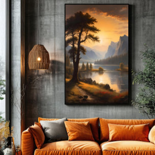 Gryning över de eviga bergen poster