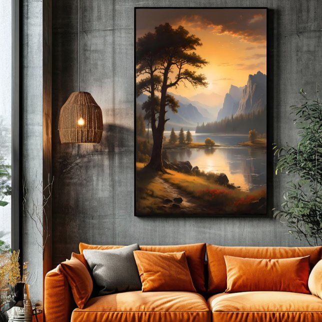 Gryning över de eviga bergen poster (Skapare uppladdad)