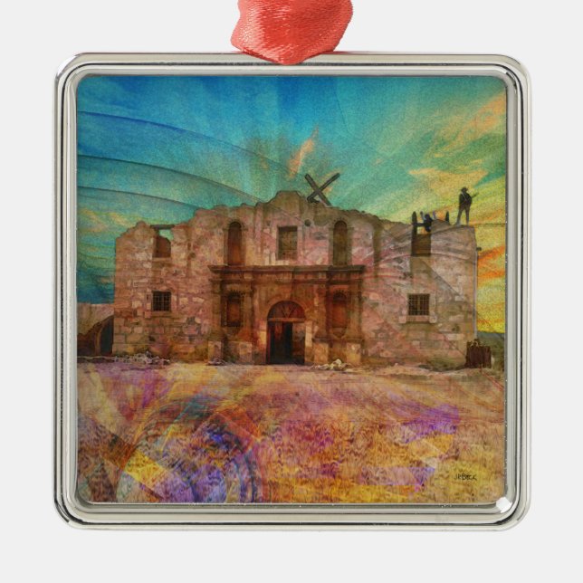 Gryning på Alamoen Julgransprydnad Metall (Framsidan)