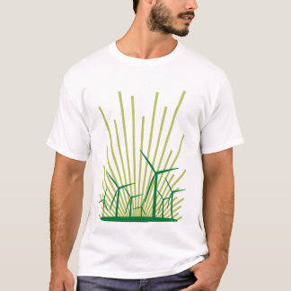 gryning: stråle av ljust tee shirt