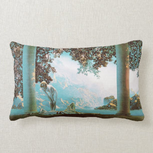Gryning vid Maxfield Parrish Lumbarkudde