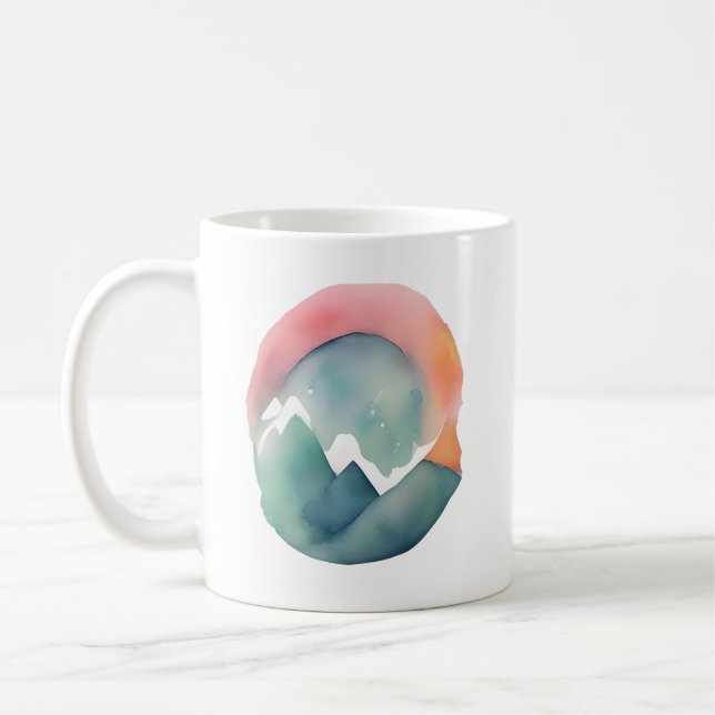 Gryningens famn i bergen kaffemugg (Vänster)