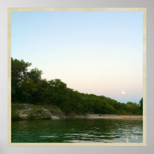 "Gryninghimmlar" på Barton Springs Austin Poster