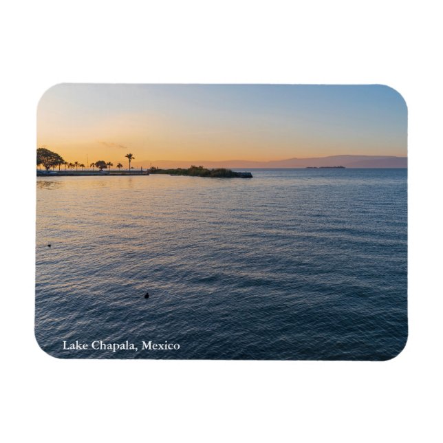 gryningsavbrott i chapala mexico magnet (Horisontell)