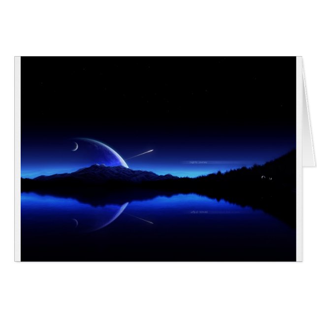 Gryningskyttestjärna Hälsningskort (Framsidan Horizontal)