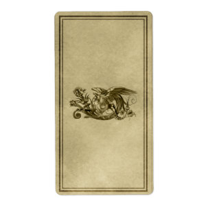 Gryphon Apothecaryetikett Fraktsedel