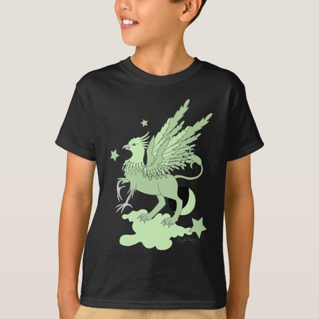 Gryphon avokadogrönt tee shirt (Framsida)