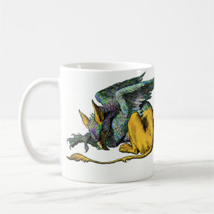 Gryphon - blått: kaffemugg