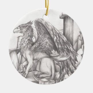 gryphon.jpg julgransprydnad keramik