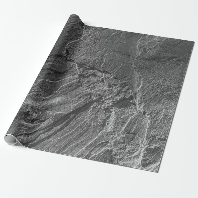 GRYSKALA FOTO AV STEN-BILDNING PRESENTPAPPER (Utrullad)