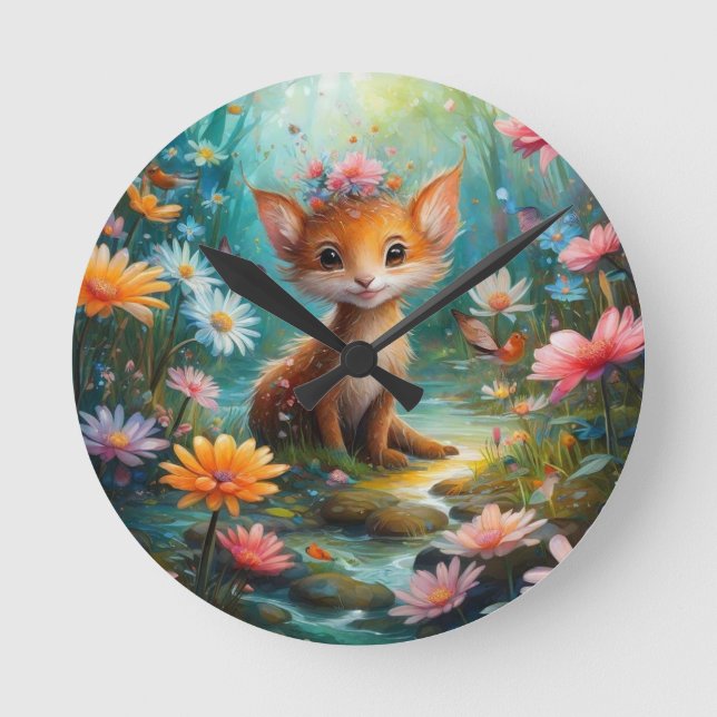 Gryssmöss Rund Klocka (Framsida)