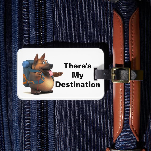 GS-backpackare härför min destination Bagagebricka (Framsida Insitu 4)