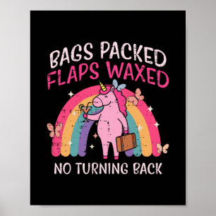 Gs Packad Enhörning Rolig Olämplig Semester Kvinna Poster