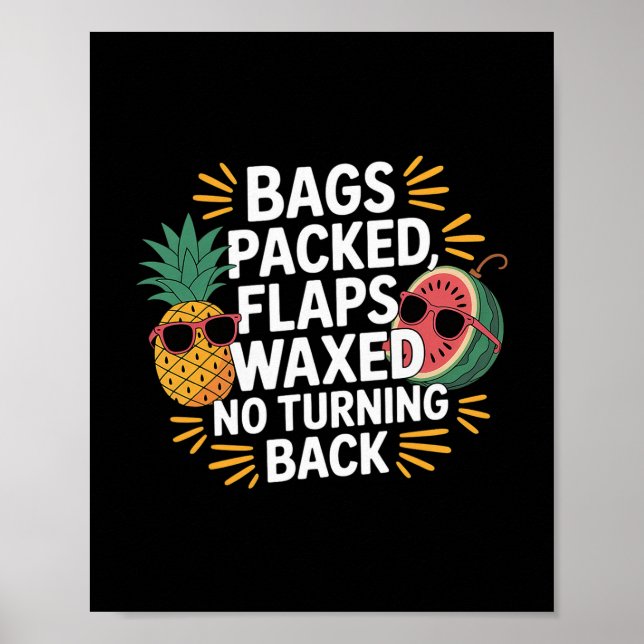 Gs packade klaffar vaxade ingen vändning Ck resa t Poster (Framsidan)