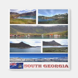 GS - Sydgeorgien - Mosaic - Collage Magnet
