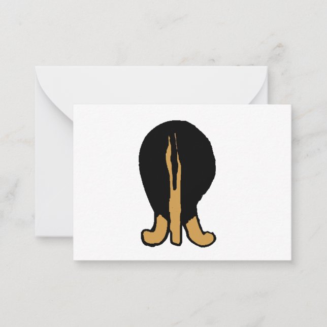 GS tvåfärgad hiney Anteckningskort (Framsida)