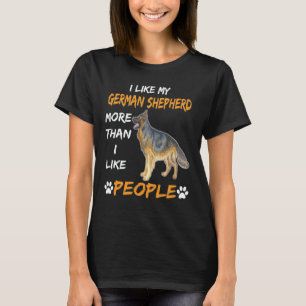 GSD041 - Jag gillar min tyska shepherd mer än jag T Shirt
