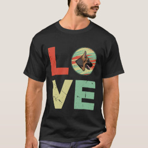 GSD100- Tyska Shepherd Kärlek T Shirt