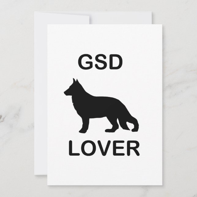 GSD Älskare Inbjudningar (Framsida)